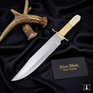 Handmade Kentucky Bowie Knife for Hunting with FREE Leather Sheath