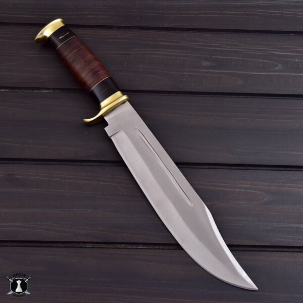 Handmade Crocodile Dundee Hunting Bowie Knife with Premium Leather Sheath - Image 4