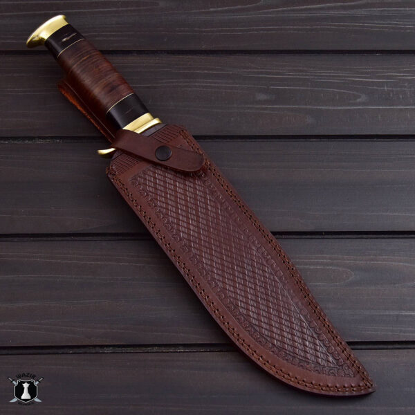 Handmade Crocodile Dundee Hunting Bowie Knife with Premium Leather Sheath - Image 5