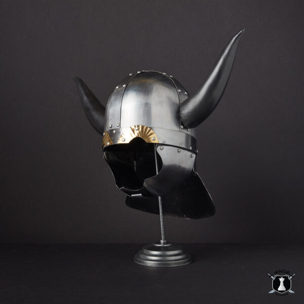 Norman Spangen Helmet Handmade Viking Helmet with Horns - Image 2