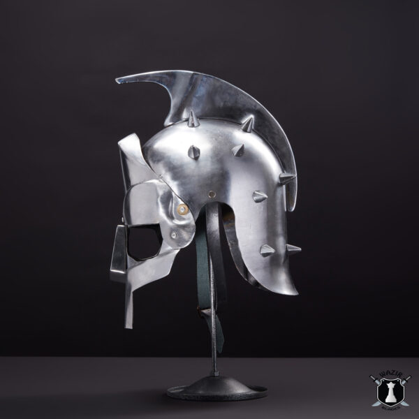 Gladiator Helmet Replica Steel Wearable Armor Helmet - Image 3