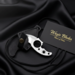 Handmade Neck Knives High Carbon Steel with Leather Sheath