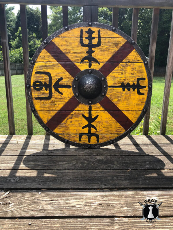 King Finehair Vegvisir Plank Viking Shield Handmade Gifts - Image 4