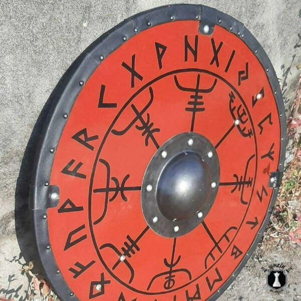 Smooth Vegvisir Runes Viking Shield Perfect Gift Custom Costumes - Image 5