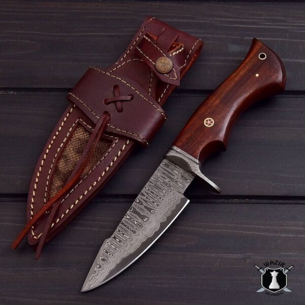 THE HUNT MASTER || Hunting Viking Knife || Handmade Hunting Knife || Damascus Steel Knife || Scream Knife || Premium Leather Sheath