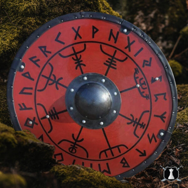 Smooth Vegvisir Runes Viking Shield Perfect Gift Custom Costumes