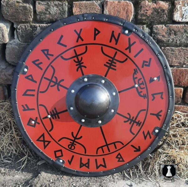 Smooth Vegvisir Runes Viking Shield Perfect Gift Custom Costumes - Image 2