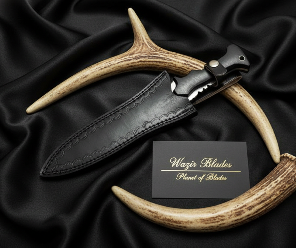 RE4 Jack Krauser Knife – Movie Replica D2 Steel Knife with Leather Sheath - Image 8