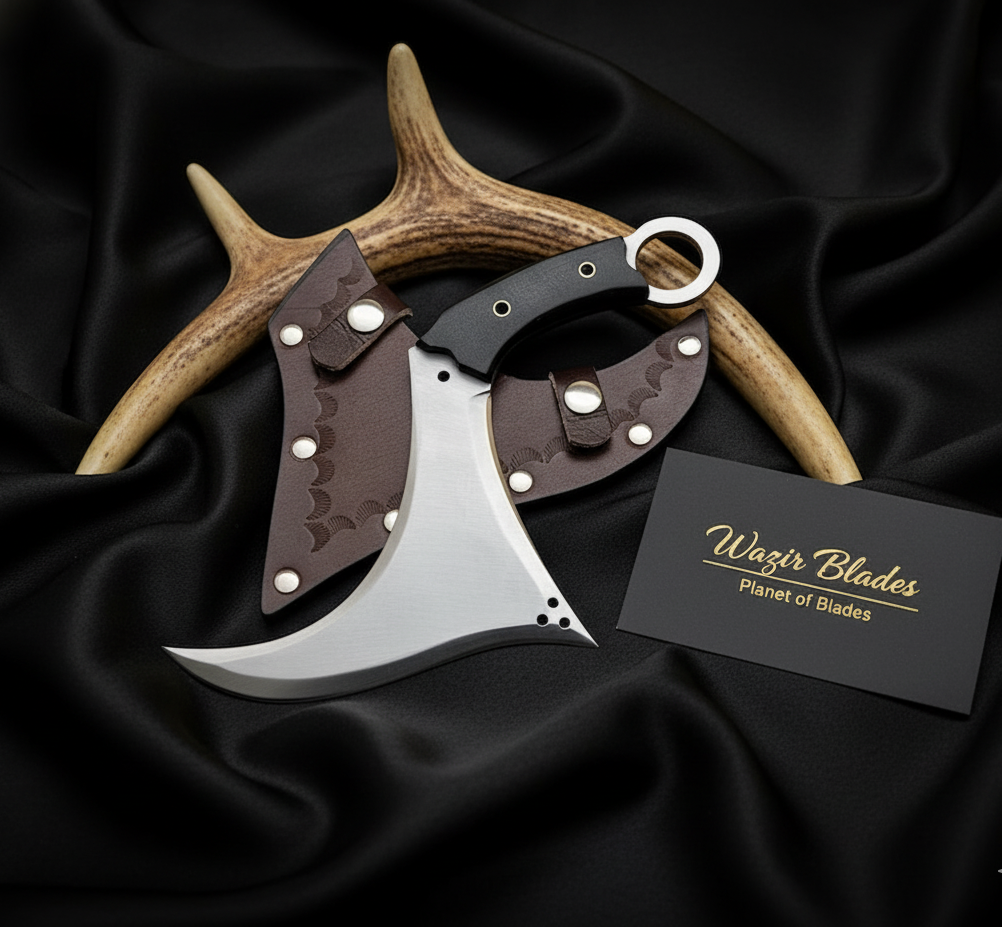 Tekken 8 Victor Chevalier’s Knives – D2 Steel Game Replica Set with Leather Sheath - Image 3