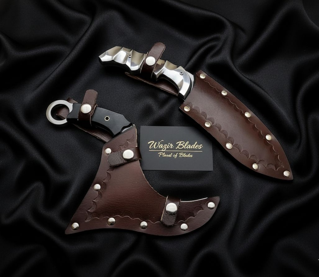 Tekken 8 Victor Chevalier’s Knives – D2 Steel Game Replica Set with Leather Sheath - Image 8