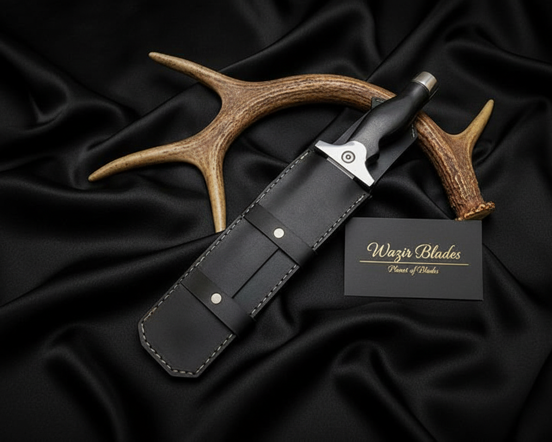 Jill Valentine Knife – Resident Evil Game Replica | Handmade D2 Steel Knife with Leather Sheath - Image 7