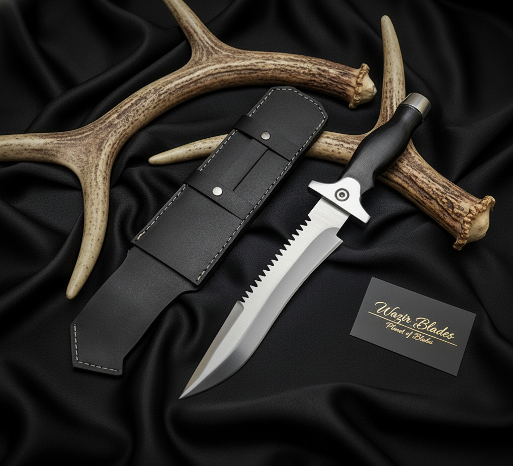 Jill Valentine Knife – Resident Evil Game Replica | Handmade D2 Steel Knife with Leather Sheath - Image 3