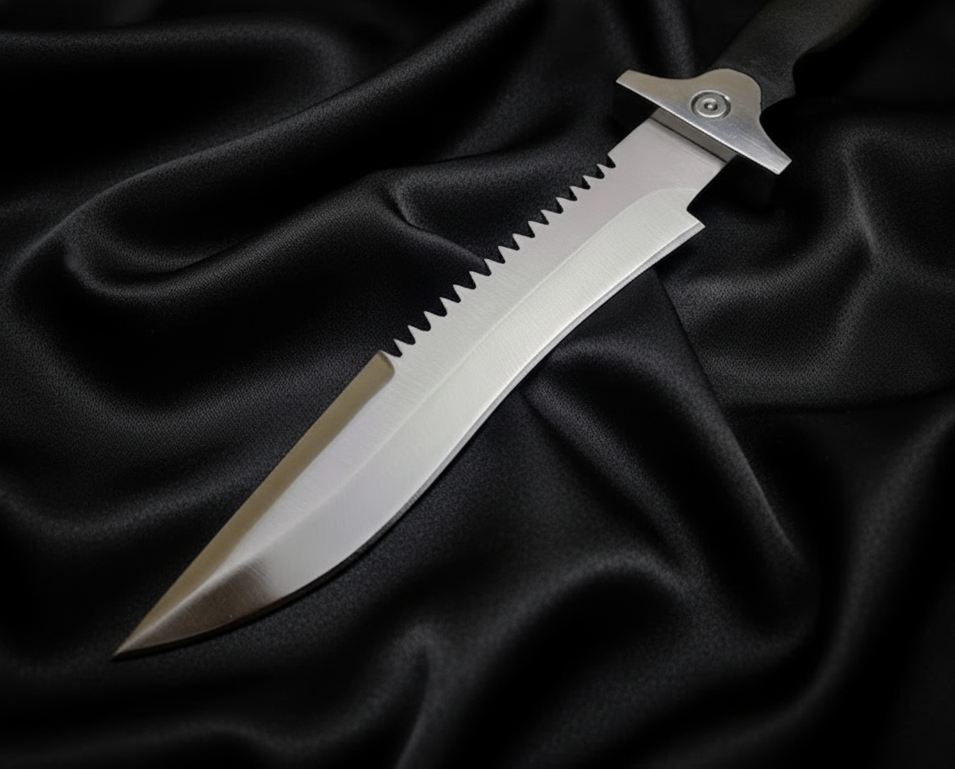 Jill Valentine Knife – Resident Evil Game Replica | Handmade D2 Steel Knife with Leather Sheath - Image 5