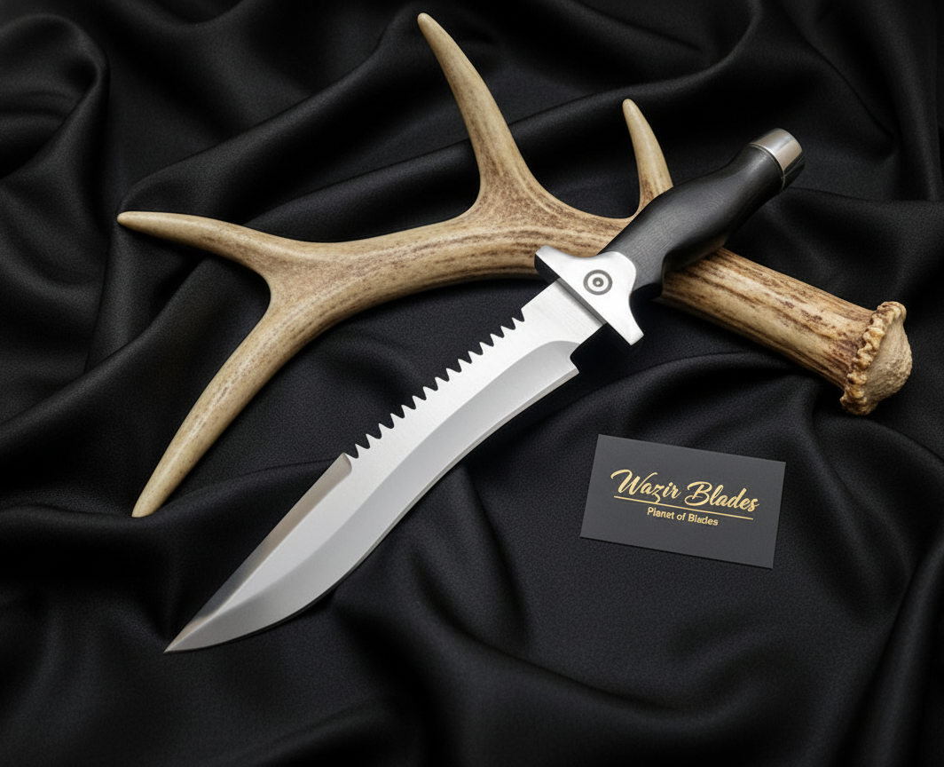 Jill Valentine Knife – Resident Evil Game Replica | Handmade D2 Steel Knife with Leather Sheath - Image 6