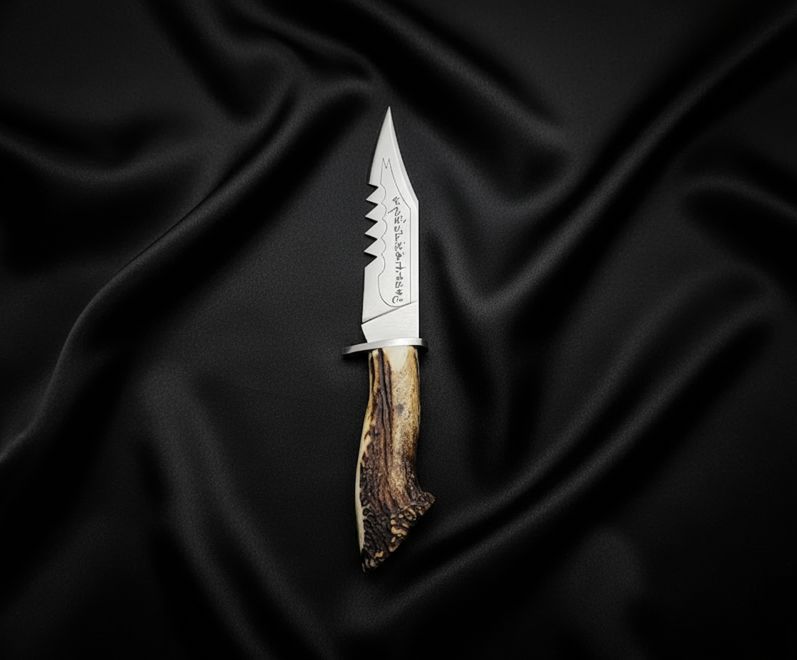 Famous Supernatural Ruby's Knife Replica: Stag Antler Handle, Leather Sheath - Image 9