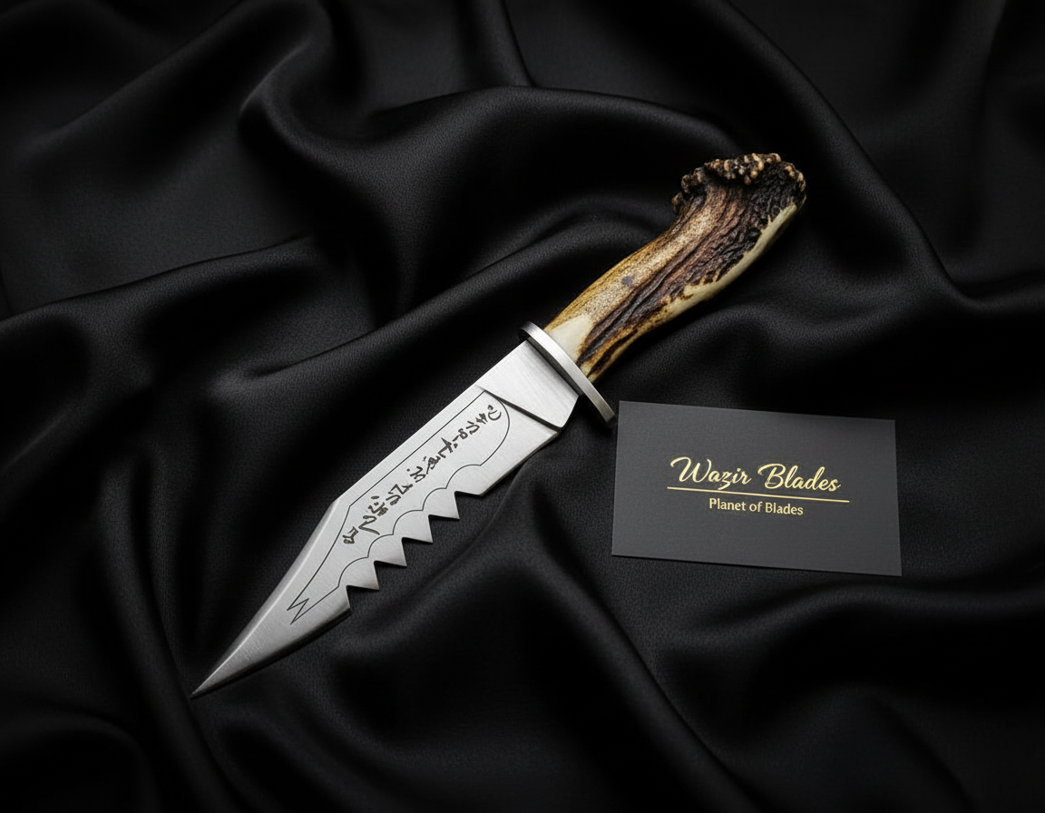 Famous Supernatural Ruby's Knife Replica: Stag Antler Handle, Leather Sheath - Image 7