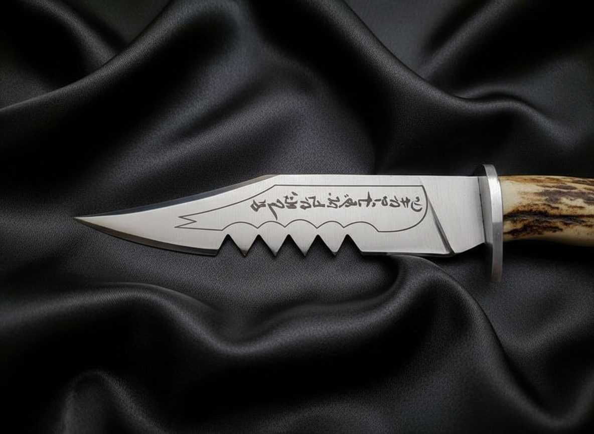 Famous Supernatural Ruby's Knife Replica: Stag Antler Handle, Leather Sheath - Image 6